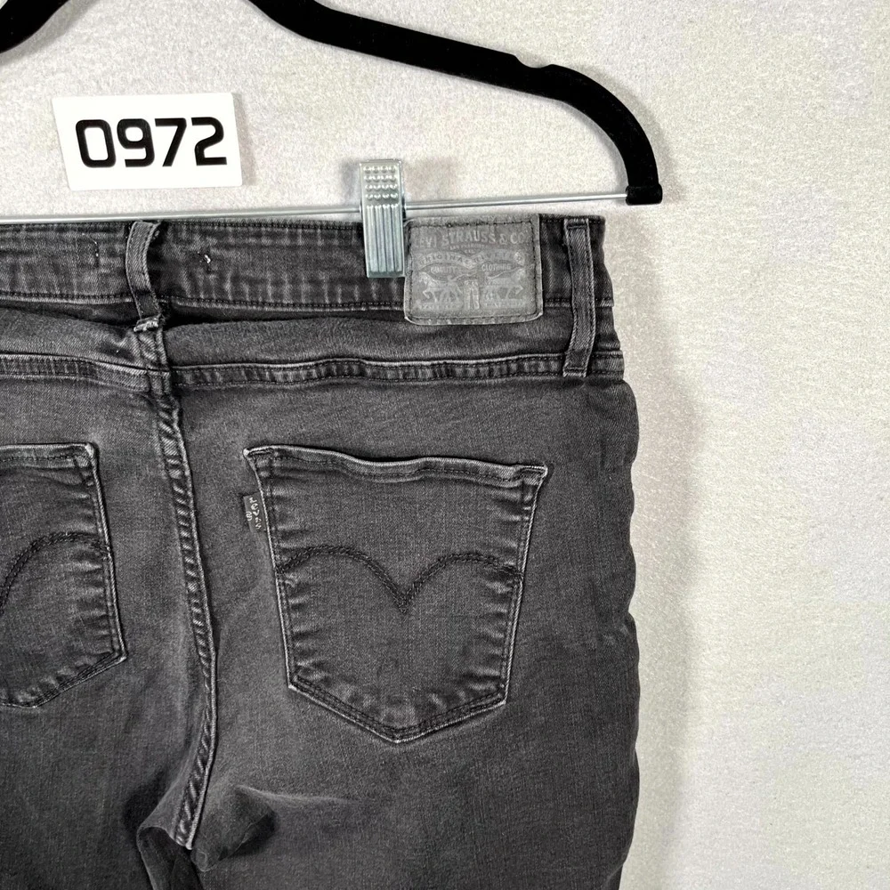 Levi's 721 Jeans Mens 31 Black‎ Denim Dark Wash 5 Pockets High Rise Skinny Leg